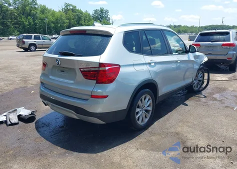 2015 BMW X3 xDrive28I из США, поврежденный, VIN 5UXWX9C57F0D54934